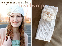 Ruffles And Stuff Headwrap from Recycled Sweater